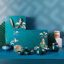 Load image into Gallery viewer, Traditional Chinese Tea Set - 7 Pcs Traditional Chinese Styles Gift Box Chinese Tea Set- Perfect Gift for Tea Lovers