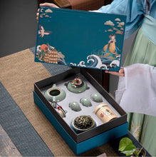 Load image into Gallery viewer, Traditional Chinese Tea Set - 7 Pcs Traditional Chinese Styles Gift Box Chinese Tea Set- Perfect Gift for Tea Lovers