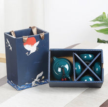 Load image into Gallery viewer, Traditional Chinese Tea Set- 5 pcs Ceramic Chinese Tea Set with cups with gift box