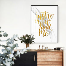 Load image into Gallery viewer, Nordic Black and White Poster Couple Sweet Love Wall Art