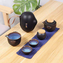 Load image into Gallery viewer, Ceramic Mini Travel Tea Set With 8 PCS