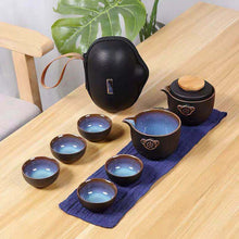 Load image into Gallery viewer, Ceramic Mini Travel Tea Set With 8 PCS
