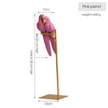 Load image into Gallery viewer, Nordic Creative Resin Parrot Bird Decoration Figurines