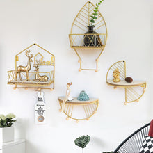 Load image into Gallery viewer, Wall Mount Gold Wall Display Decorations