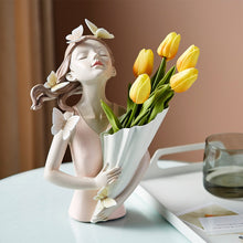 Load image into Gallery viewer, Nordic Butterfly Girl Model Vase