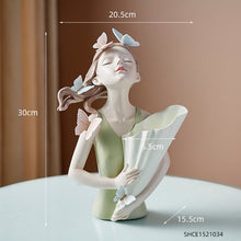Load image into Gallery viewer, Nordic Butterfly Girl Model Vase