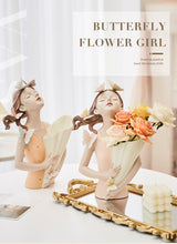 Load image into Gallery viewer, Nordic Butterfly Girl Model Vase