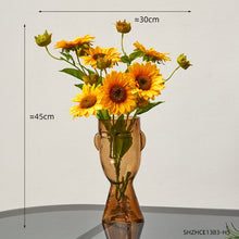 Load image into Gallery viewer, Nordic Glass Human Head Vase