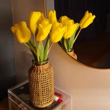 Load image into Gallery viewer, Straw Woven Glass Vases