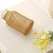 Load image into Gallery viewer, Straw Woven Glass Vases