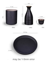Load image into Gallery viewer, 9 Pcs Japanese Style Ceramic Sake Pot Cup Set