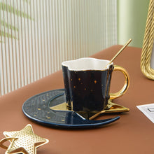 Load image into Gallery viewer, Creative Ceramic Star Moon Coffee Cup