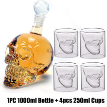 Load image into Gallery viewer, Skull Shot Glass Cup Set