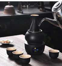 Load image into Gallery viewer, Ceramic Classic Sake Set with Warmer