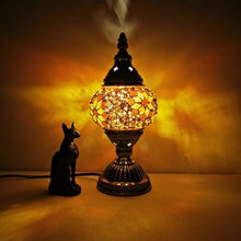 Load image into Gallery viewer, Handmade Turkish Stained Glass Table Lamp
