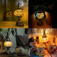 Load image into Gallery viewer, Handmade Turkish Stained Glass Table Lamp
