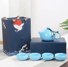 Load image into Gallery viewer, Traditional Chinese Tea Set- 5 pcs Ceramic Chinese Tea Set with cups with gift box
