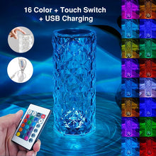 Load image into Gallery viewer, Crystal Lamp Touch Table Light
