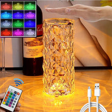 Load image into Gallery viewer, Crystal Lamp Touch Table Light
