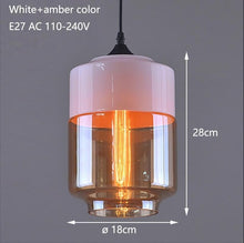 Load image into Gallery viewer, Nordic Modern loft hanging Glass Pendant Lamp
