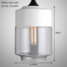 Load image into Gallery viewer, Nordic Modern loft hanging Glass Pendant Lamp
