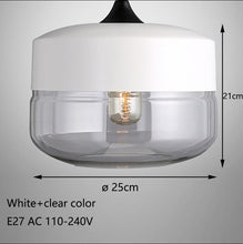 Load image into Gallery viewer, Nordic Modern loft hanging Glass Pendant Lamp
