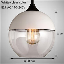 Load image into Gallery viewer, Nordic Modern loft hanging Glass Pendant Lamp
