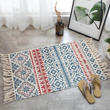 Load image into Gallery viewer, Morocco Cotton Hand Woven Printed Area Rugs
