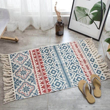 Load image into Gallery viewer, Morocco Cotton Hand Woven Printed Area Rugs
