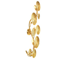 Load image into Gallery viewer, Gold Lotus Leaf Vintage Wall Lamp
