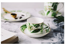 Load image into Gallery viewer, Beauty Gold European Style Green Plants Tableware
