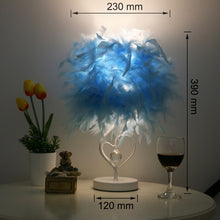 Load image into Gallery viewer, Feather Crystal Table Lamp
