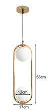 Load image into Gallery viewer, LED Glass Ball Pendant Lights
