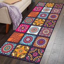 Load image into Gallery viewer, Non-slip Mandala Style Floral Pattern Kitchen Rug
