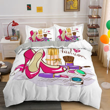 Load image into Gallery viewer, Sweety Girl Cosmetic Printing Duvet Cover Set
