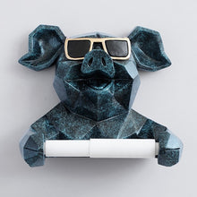 Load image into Gallery viewer, Animal tissue box Statue Figurine Hanging toilet paper holder
