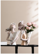 Load image into Gallery viewer, Nordic Butterfly Girl Model Vase
