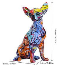 Load image into Gallery viewer, Creative Color Chihuahua Dog Statue
