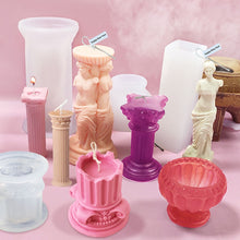 Load image into Gallery viewer, Rome Pillar Candle Molds
