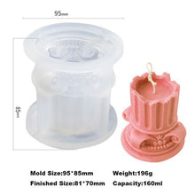 Load image into Gallery viewer, Rome Pillar Candle Molds
