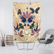 Load image into Gallery viewer, Nordic Psychedelic Butterfly Tapestry
