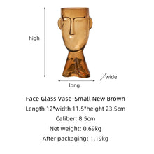 Load image into Gallery viewer, Nordic Glass Human Head Vase
