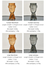 Load image into Gallery viewer, Nordic Glass Human Head Vase
