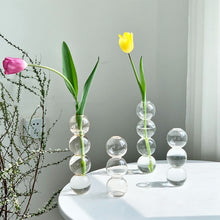 Load image into Gallery viewer, Nordic Glass Flower Vase Bubble Bottle Shaped
