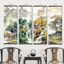 Load image into Gallery viewer, Chinese Traditional Style Four Seasons Landscape Canvas
