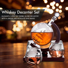 Load image into Gallery viewer, Whiskey Decanter Crystal Glass Set
