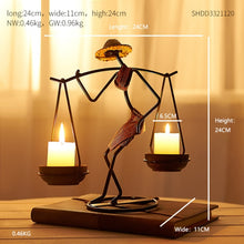 Load image into Gallery viewer, Nordic Home Decoration Creative Iron Candle Holder
