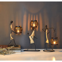 Load image into Gallery viewer, Nordic Home Decoration Creative Iron Candle Holder
