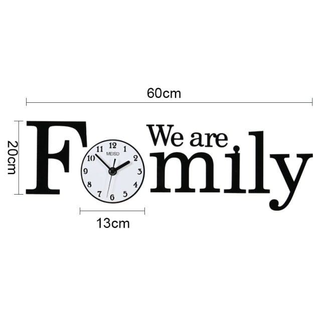 Family DIY Wall Clock