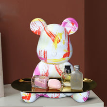 Load image into Gallery viewer, Figurine Miniature Graffiti Bear Decoration
